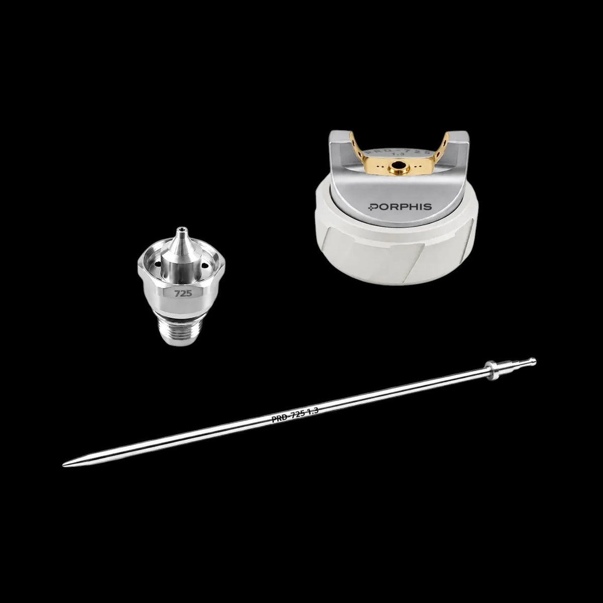 Porphis PRD-725 Nozzle, Needle, Air Cap Set Up 1.3mm