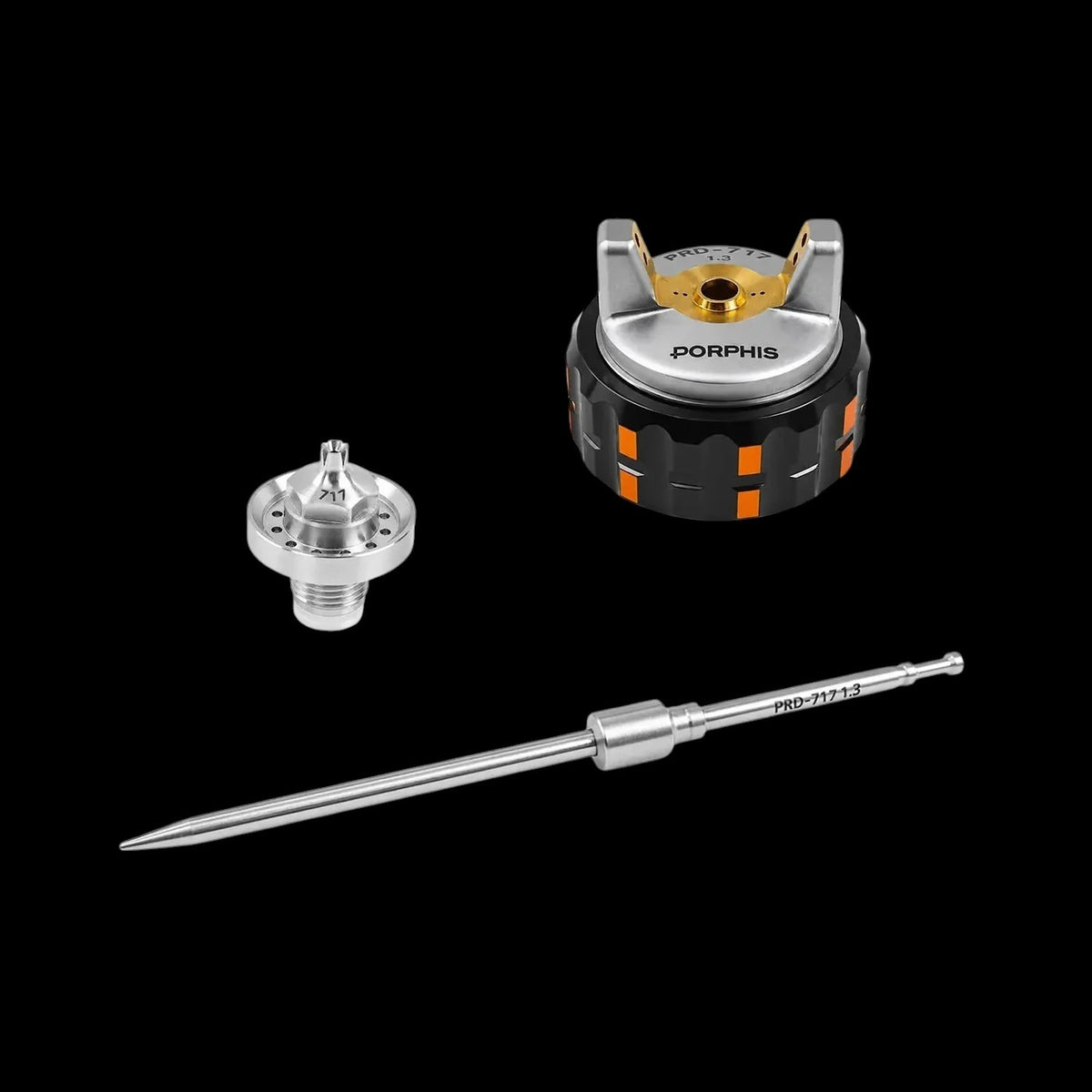 Porphis PRD-717 Nozzle, Needle, Air Cap Set Up 1.3mm