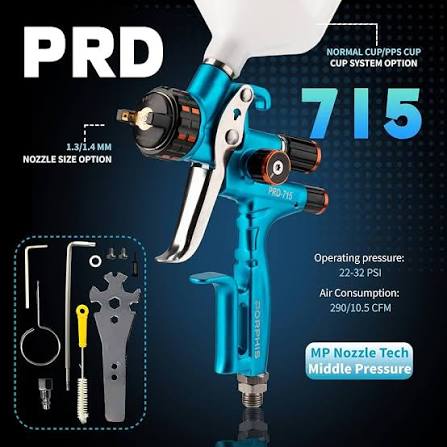 PORPHIS PRD-715 SPRAY GUN 1.3MM MP - BLUE