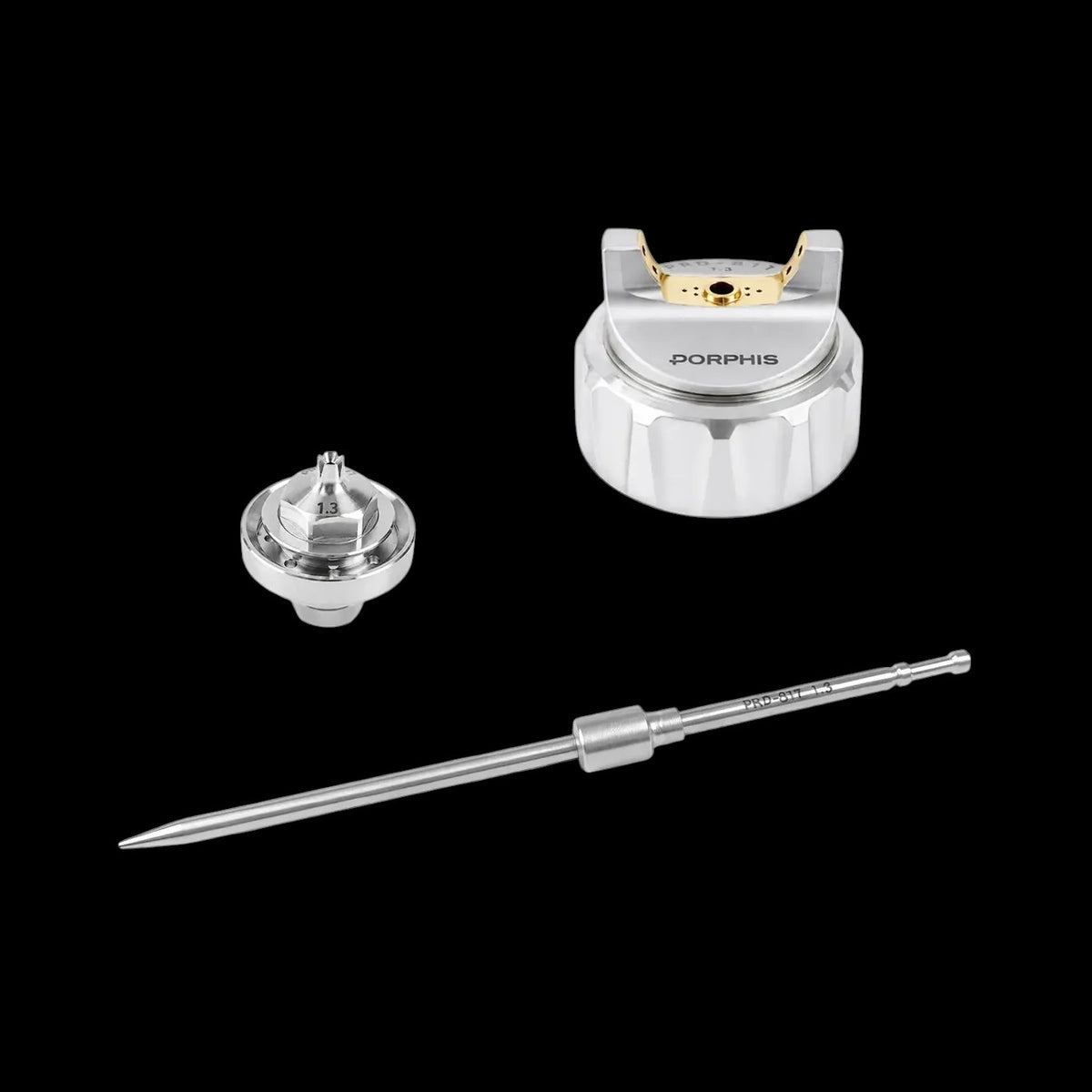 Porphis PRD-817 Nozzle, Needle, Air Cap Set Up 1.3mm